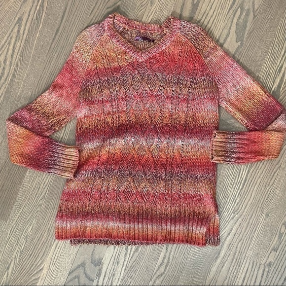 Leisel sweater in red ombré knit - Picture 2 of 7